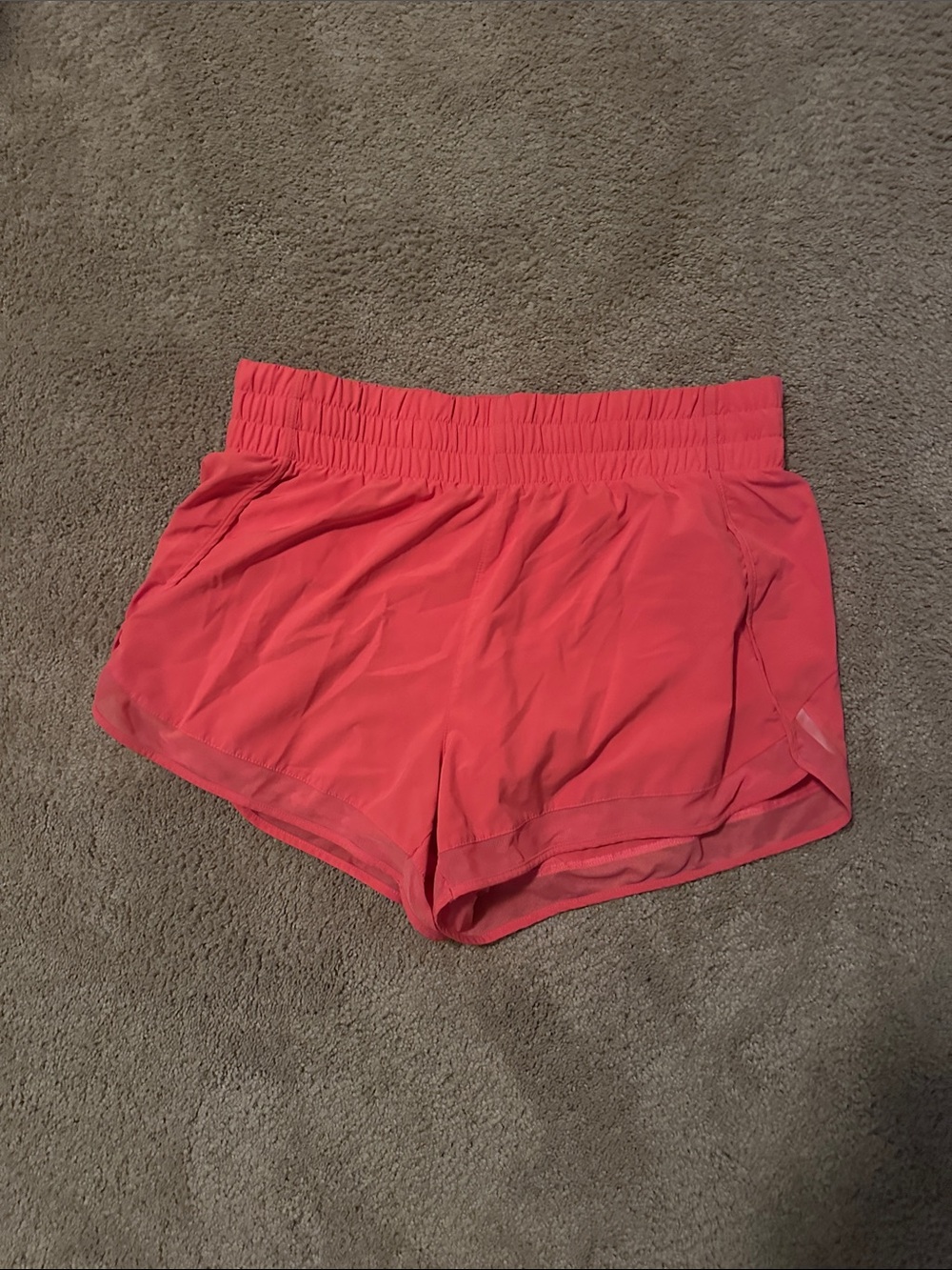 Athleta Coral Pink Athletic Shorts